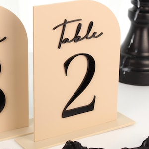 3D Acrylic Wedding Table Numbers – Custom Table Number Signs | Wedding Table Decor | Wedding Signs | Acrylic Table Number | Table Names