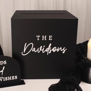 Modern Acrylic Wedding Card Box, Acrylic Card Box, Wedding Post Box, Wedding Decor, Wedding Signs, Wedding Signage