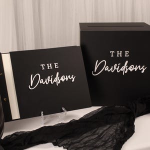 Card Box & Guestbook Package, Acrylic Wedding Card Box, Card Box, Acrylic Card Box, Wedding Card Box, Wedding Decor, Wedding Signs