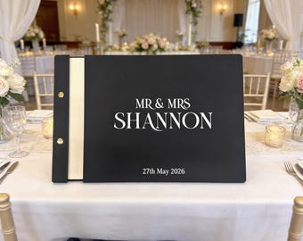 Wedding Guestbook, A4 Acrylic Guestbook, Personalised Guestbook, Guestbook, Wedding Signs, Wedding Signage, Wedding Guest Book, Wedding