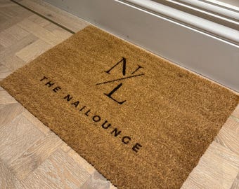 COMPANY LOGO DOORMAT - Coir Doormat - Custom Welcome Door Mat - Business Logo Mat - Coir Doormat - Any logo - Doormat