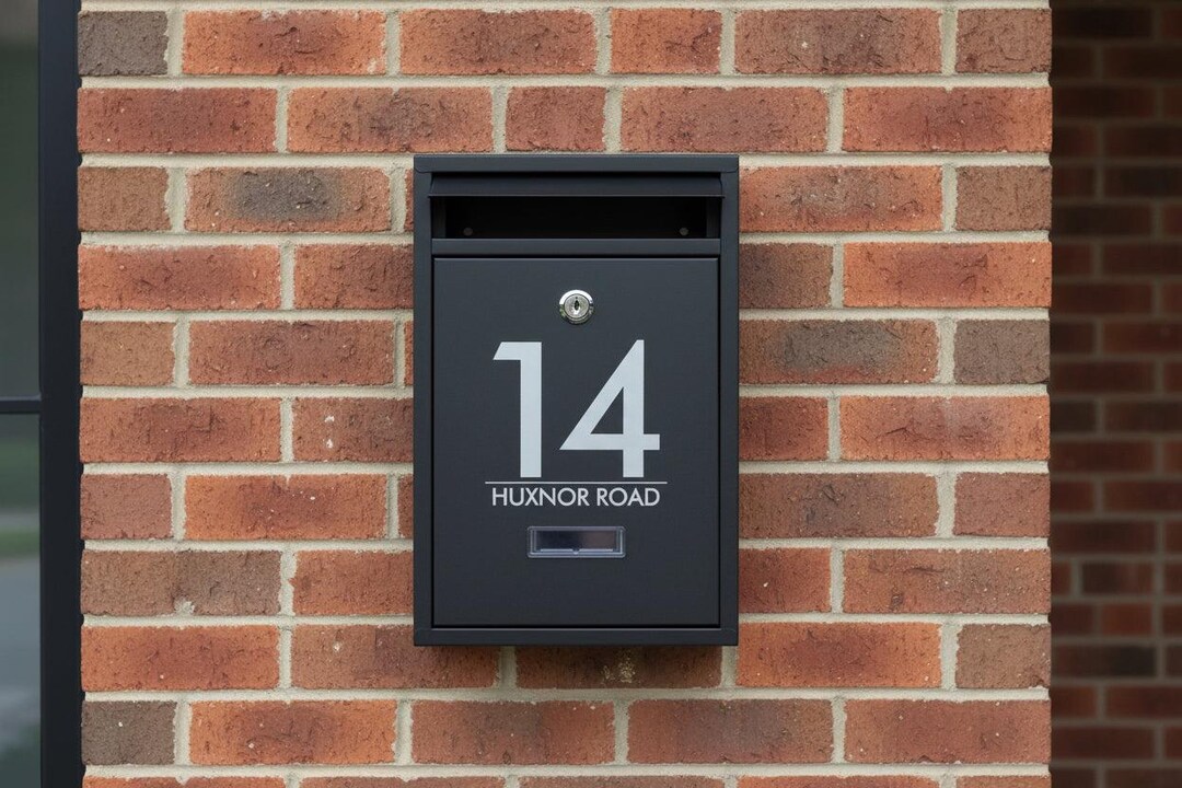 Personalised Engraved Modern Letterbox - Contemporary Mailbox ...