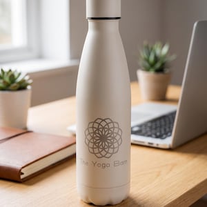 YOUR LOGO Personalised logo thermal water bottle for business or sports laser engraved or UV printed image 4