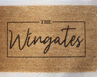 Personalised Custom Doormat - Cozy Coir Welcome Mat - Personalized gift