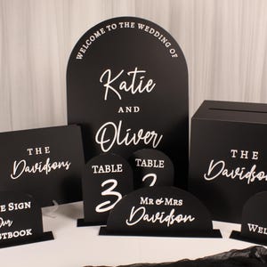 Welcome Sign, Card Box, Guestbook & Signs x2 Package. Wedding Card Box, Acrylic Wedding Card Box, Card Box, Acrylic Card Box, Wedding Signs