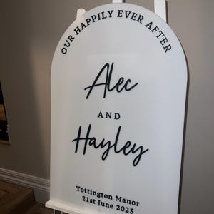 FULL ACRYLIC Wedding Welcome Sign, Wedding signs, Welcome sign, acrylic wedding sign, Personalised , Wedding Sign, Wedding decor, wedding