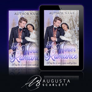 Premade Ebook and Print Cover: Historical Winter Holiday Christmas Romance. Customizable.