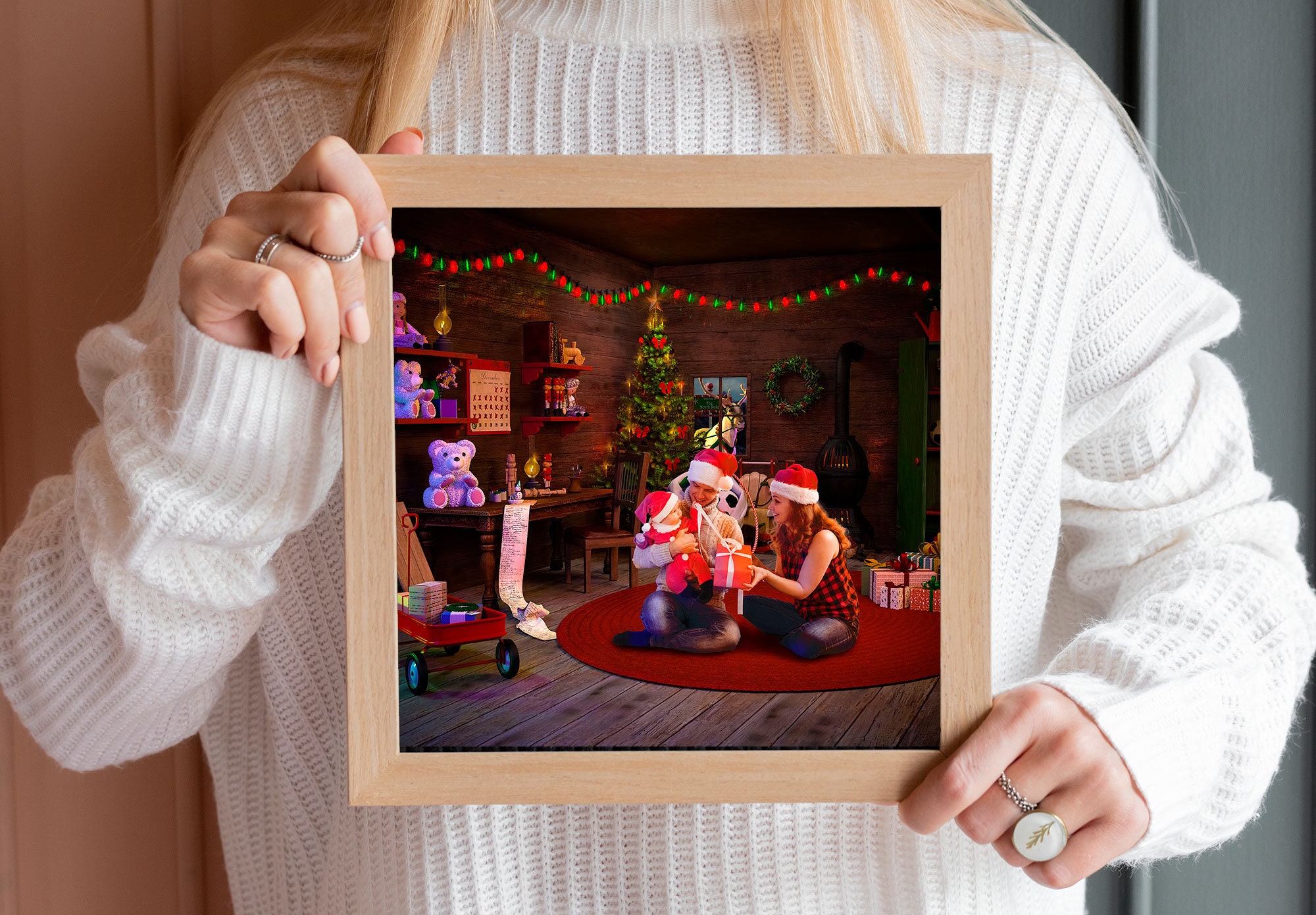 Santa’s Toy Workshop Digital Background (Instant Download) - Etsy