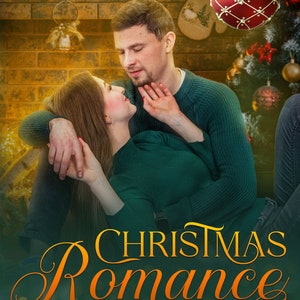 Premade Ebook Cover: Christmas Holiday Winter Romance. Customizable. NO AI image 2