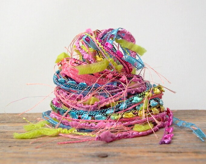 Cabana Fiber Effects™ Tropical Art Yarn Bundle 6x2 12yds . Ribbons