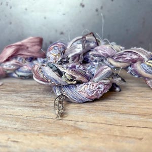 painted desert fiber effects™ 21yd art yarn bundle . upcycled decorative thread pack to create fringe dreamcatchers tassels mini weavings