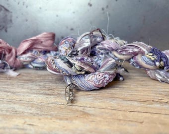 painted desert fiber effects™ 21yd art yarn bundle . upcycled decorative thread pack to create fringe dreamcatchers tassels mini weavings
