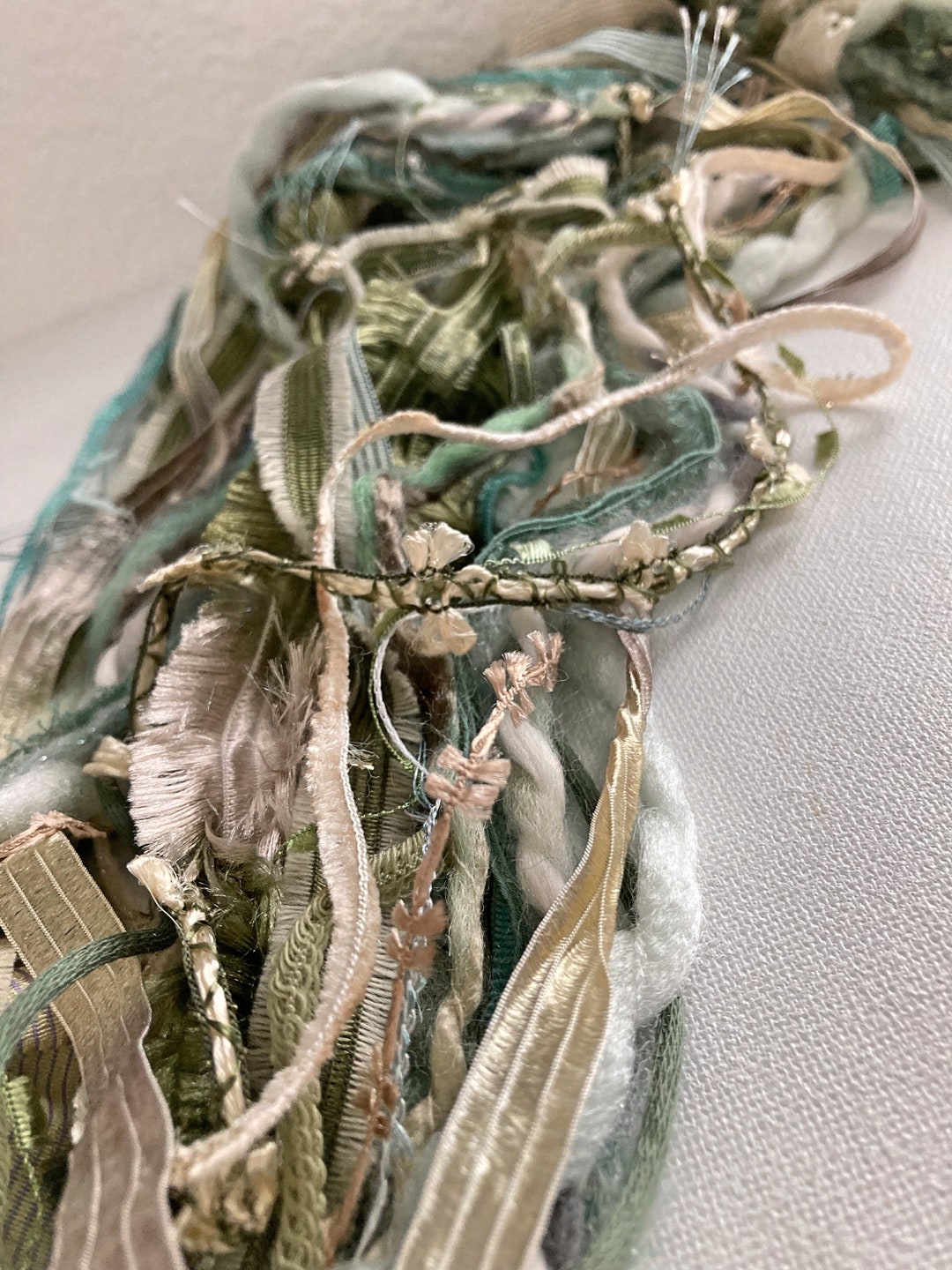 Agave Fringe Effects™ Fiber Art Yarn Bundle 21x1 21yd . Olive Etsy