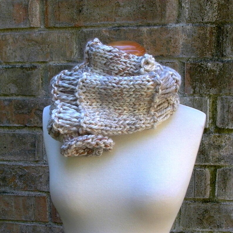 Dropdown Scarf. Easy Knitting Pattern . Chunky Knit Scarf Etsy