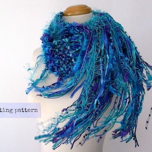 scarf knitting pattern . yours truly scarf pattern . knit scarf pattern . instant download . diy custom fringe scarf knitting tutorial image 1