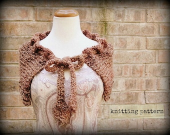 Capelet des hautes terres. modèle de tricot inspiré de l'outlander capelet de claire sassenach capelet pdf modèle de tricot cape châle capot de cordon