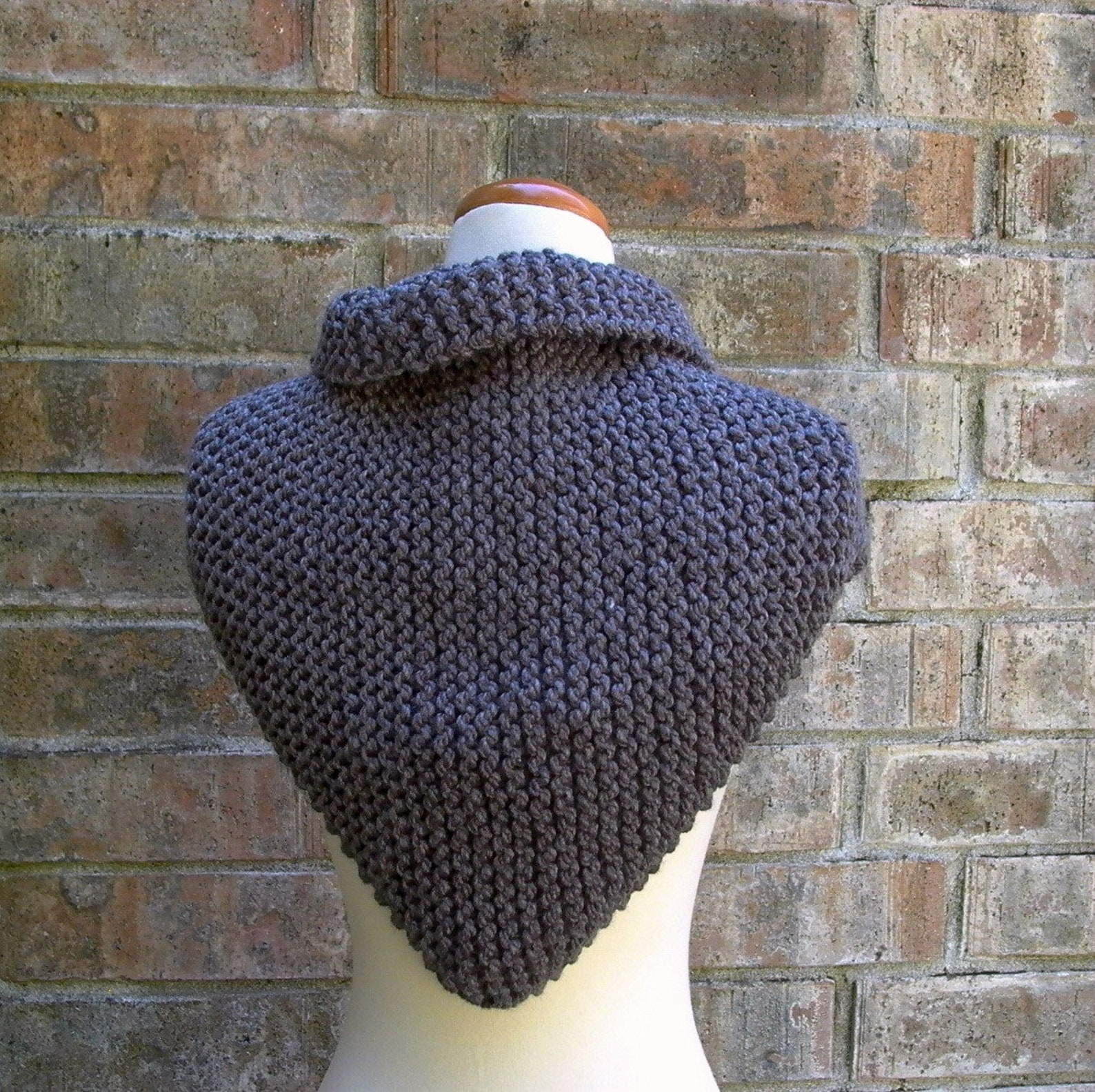 Isosceles. Easy Knitting Pattern . Oversized Triangle Scarf Etsy