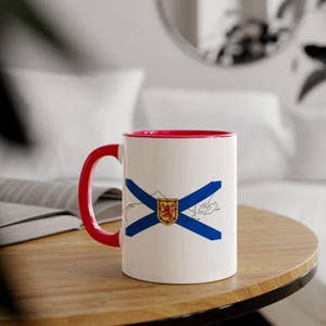 Custom Nova Scotia Mug - Personalized Nova Scotia Coffee Cup | Unique Canadian Maritime Souvenir | Perfect Gift for Nova Scotia Lovers