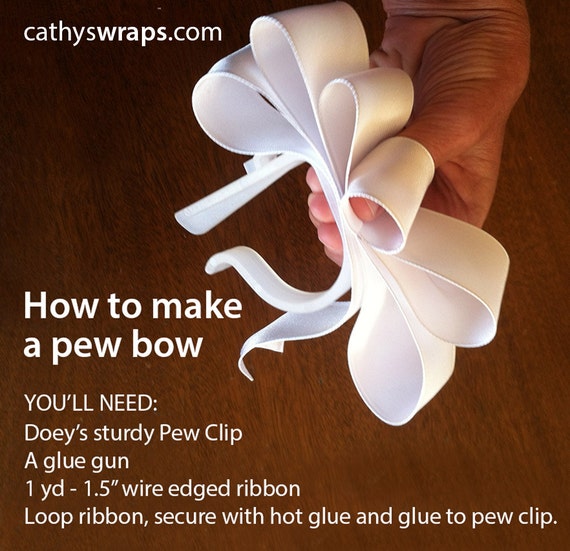 Doey's heavy duty pew clip hang 5 lb. pew decorations | Etsy