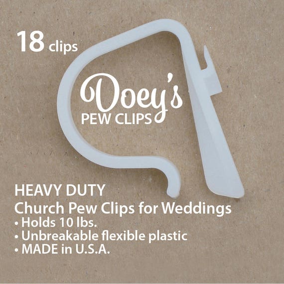 Doey S Heavy Duty Pew Clips Attach Wedding Aisle Pew Etsy