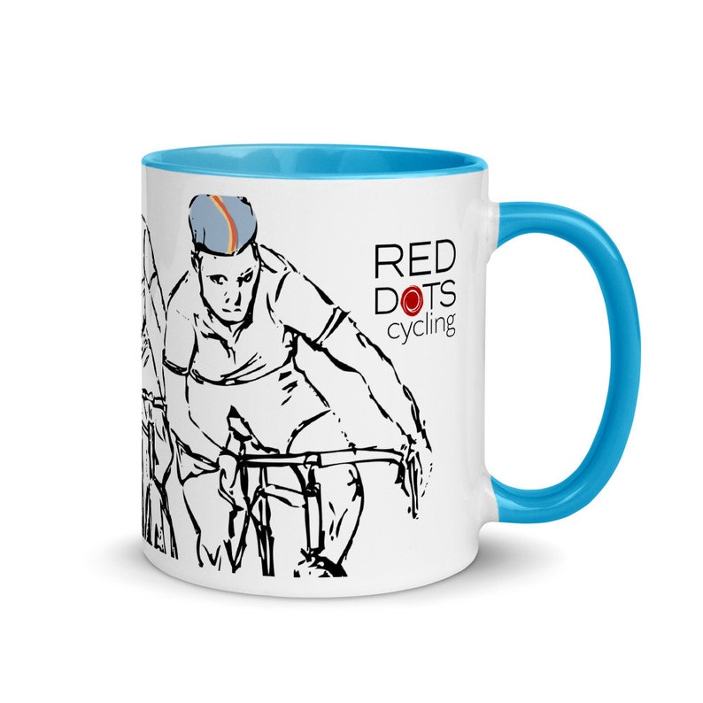 Red Dots Cycling Mug image 5