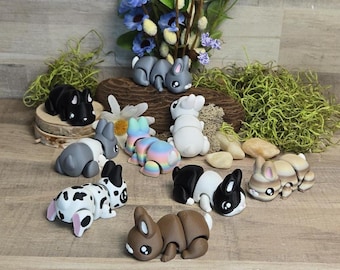 Chunky Bunny Magnet 3D Print Gelenk Sensorische Fidget Spielzeug Schreibtisch Dekoration