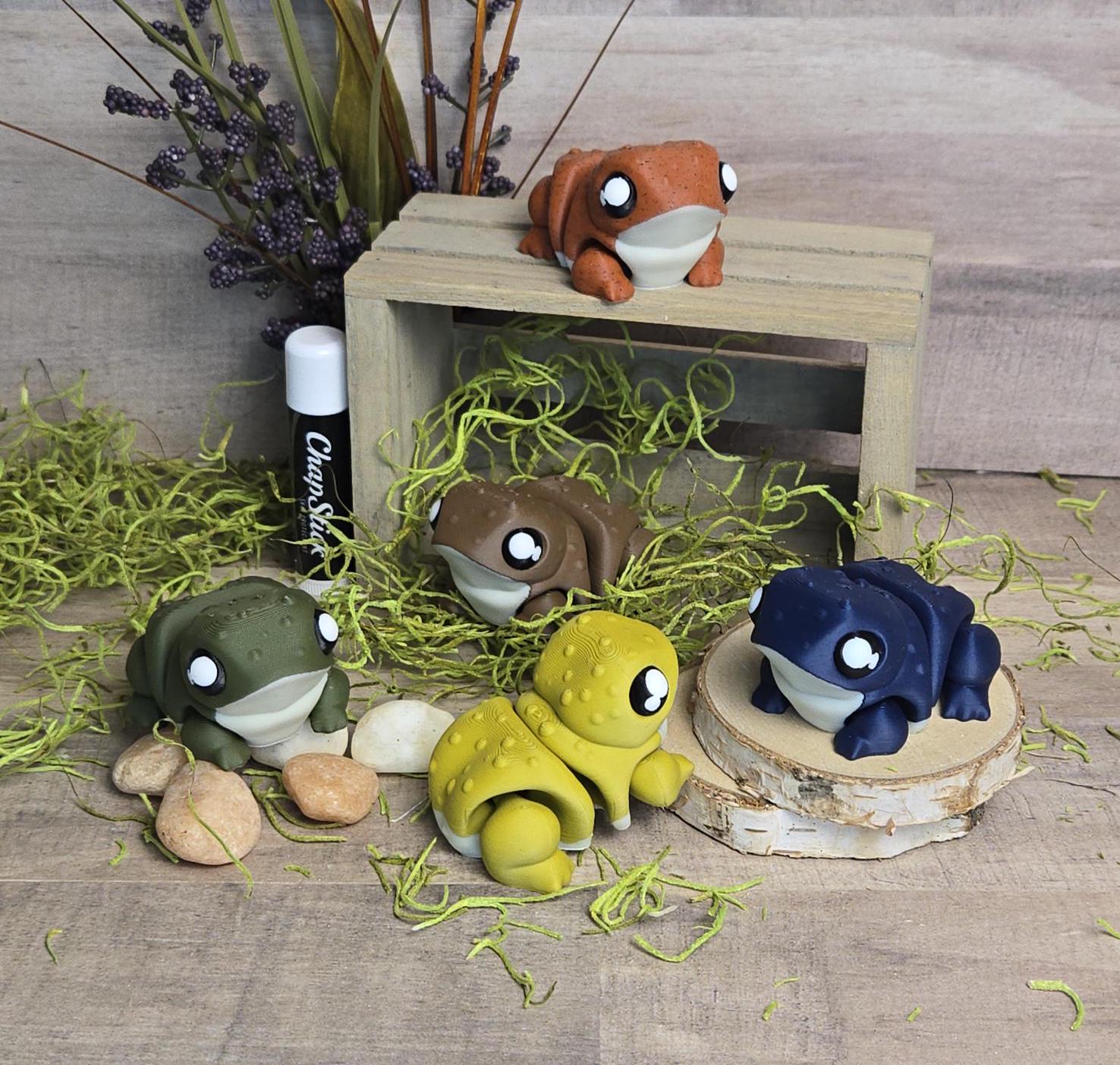 Chunky Toad Magnet 3D Printed Fidget Sensory Toy Choose Your Own Desk Accessory Gift Idea