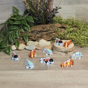 Chunky Goldfish Koi Fish Micro Articulated Fidget Sensory Desk Decoration Choose Your Own