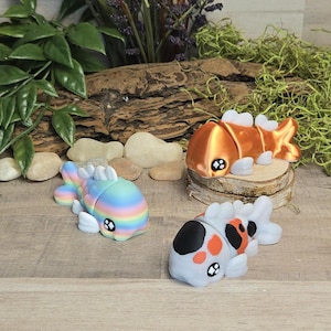Chunky Goldfish Koi Fish Magnet Articulated Fidget Sensory Desk Decoration Choose Your Own