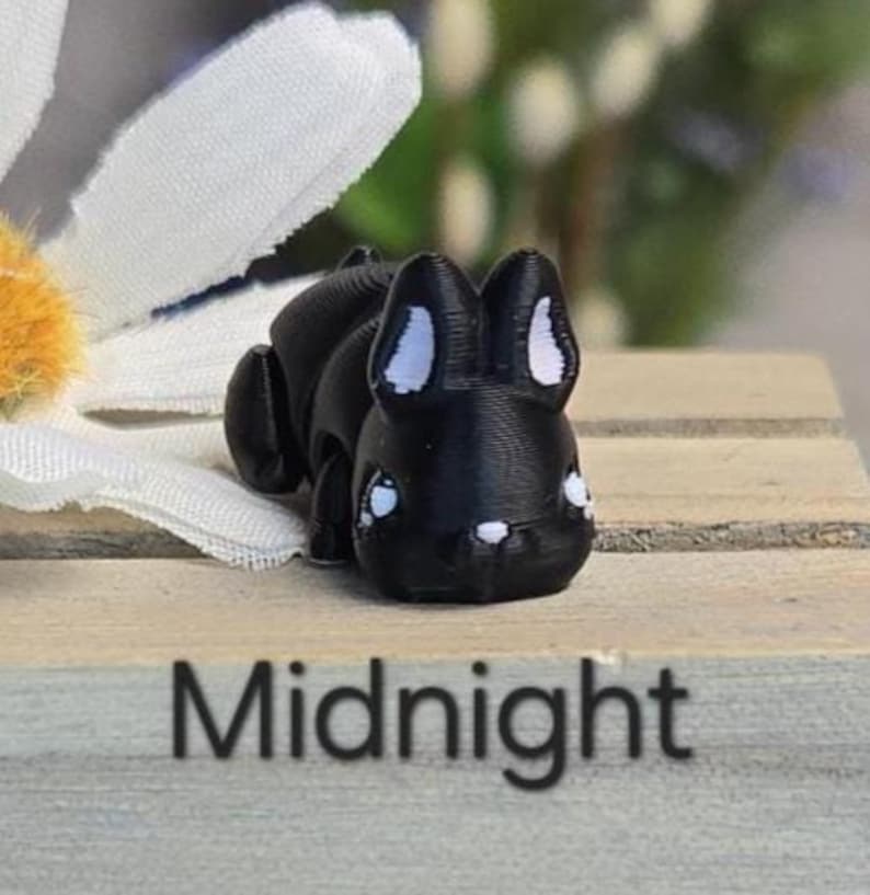 Chunky Bunny Micro 3D Druck artikulierte sensorische Fidget Spielzeug-Schreibtisch-Dekoration Bild 9