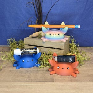 Chunky Crab Magnet Cute Desk Decoration Fridge 3D Printed Gift Idea