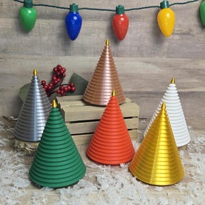 Idea de regalo de Navidad impresa en 3D con adorno navideño iluminado para árbol de Navidad