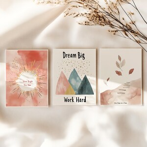 Druckbares Motivationskarten Set | 3 Studenten Ermutigung druckbare Karten | Positive Zitate Instant Download