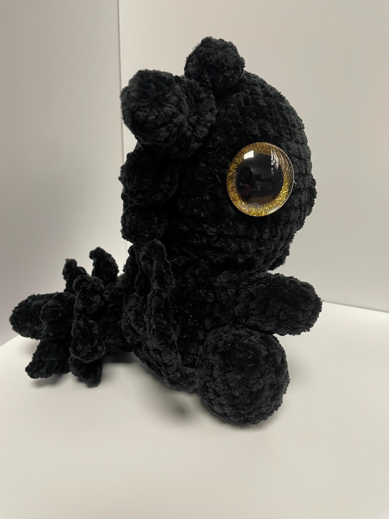 Tairn Dragon Plush Fourth Wing Merch Handmade Plushie image 3