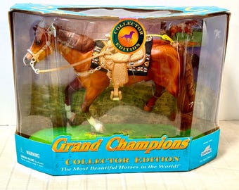 スポーツ Grand Champions EMPIRE Vtg 1996 Empire Grand Champions Horse Feed N Nuzzle Stallion