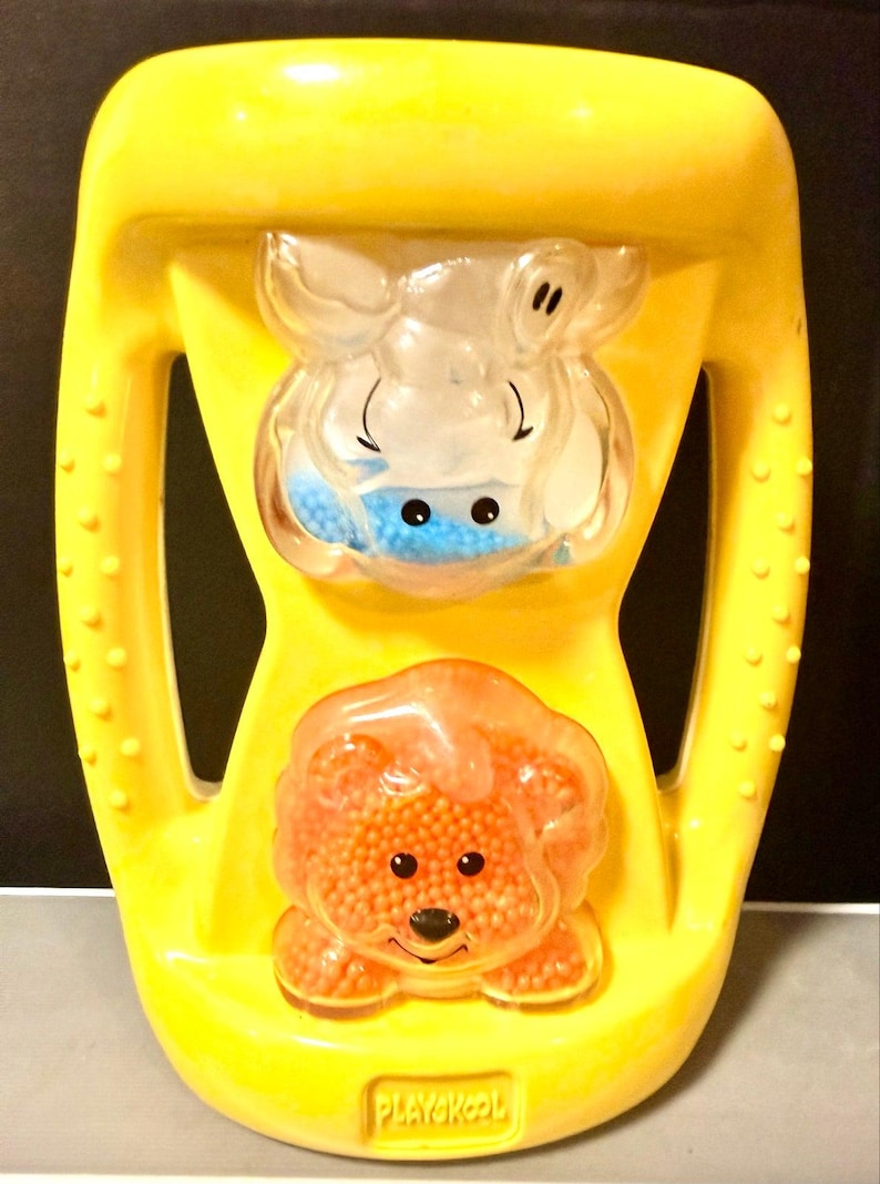 Vintage 1996 Playskool Color Surprise Hourglass Baby Rattle Toy (item ...