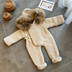 Baby Winter Sherpa Long Jacket|Windproof Thick Warm Fleece Coats|Autumn Kids Outerwear Coats| winter clothes for little girls |Baby Overalls