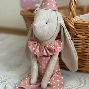 Handmade Bunny, Custom Doll, Personalized Baby Doll, Selling a Handmade rabbit , Birtday Gift Box For Girl and Boy Easter Bunny, Baby Gift