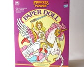 Vintage 1985 Princess of Power She-Ra Spirit and Angella Paper Doll by Golden Book