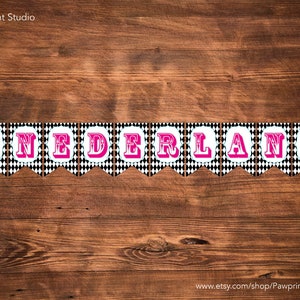 INSTANT PRINTABLE Bunting: Alice in Onederland Bunting Banner
