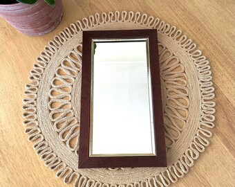 Rectangular Mirror Framed Wall Mirror Vintage Mirror Gold Wall Decor