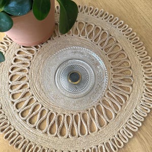 Glass Pedestal Dish Pressed Glass Plate Vintage Jewelry Dish
