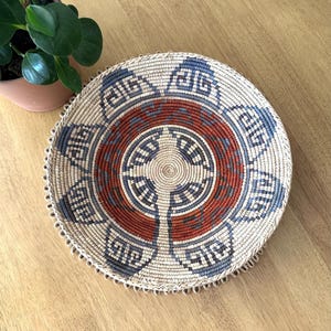 Wall Basket Boho Hanging Basket Wall Decor Large Coil Basket Southwestern Style Home Decor