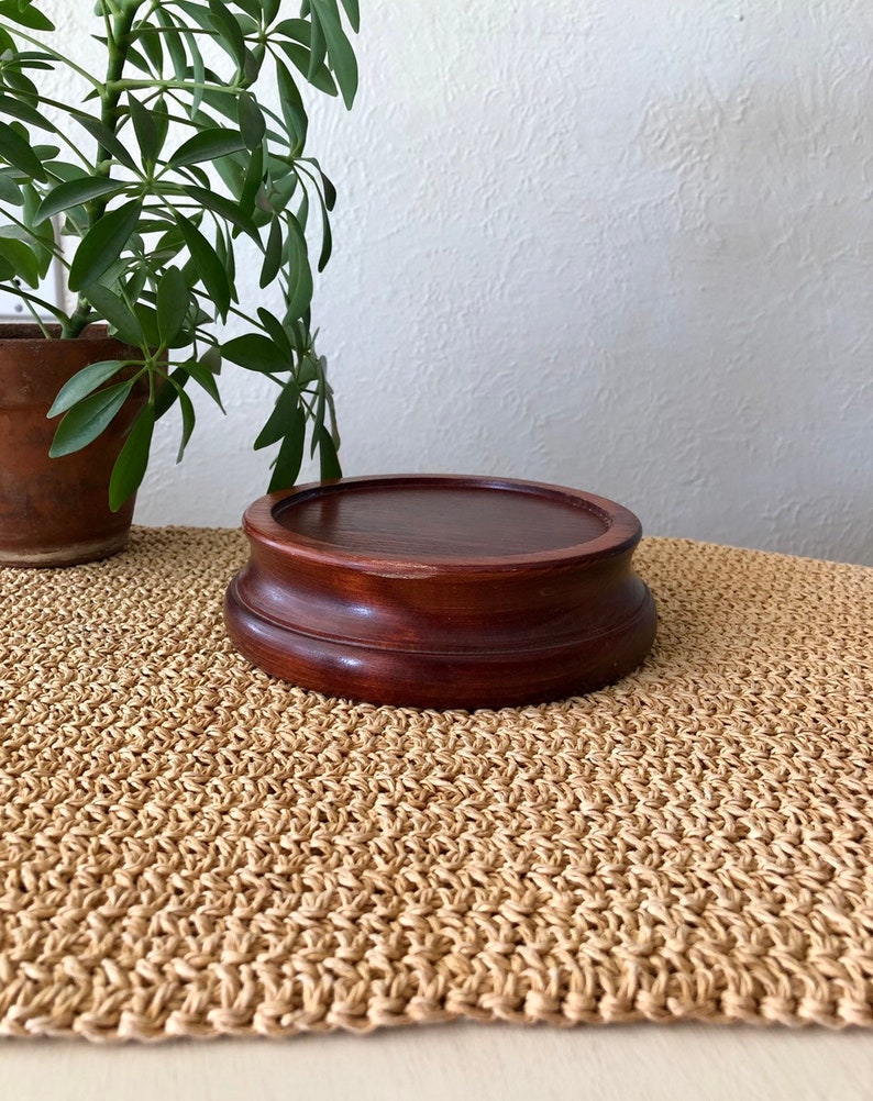 Wood Candle Holder Pillar Candle Holder Wood Plant Stand Etsy