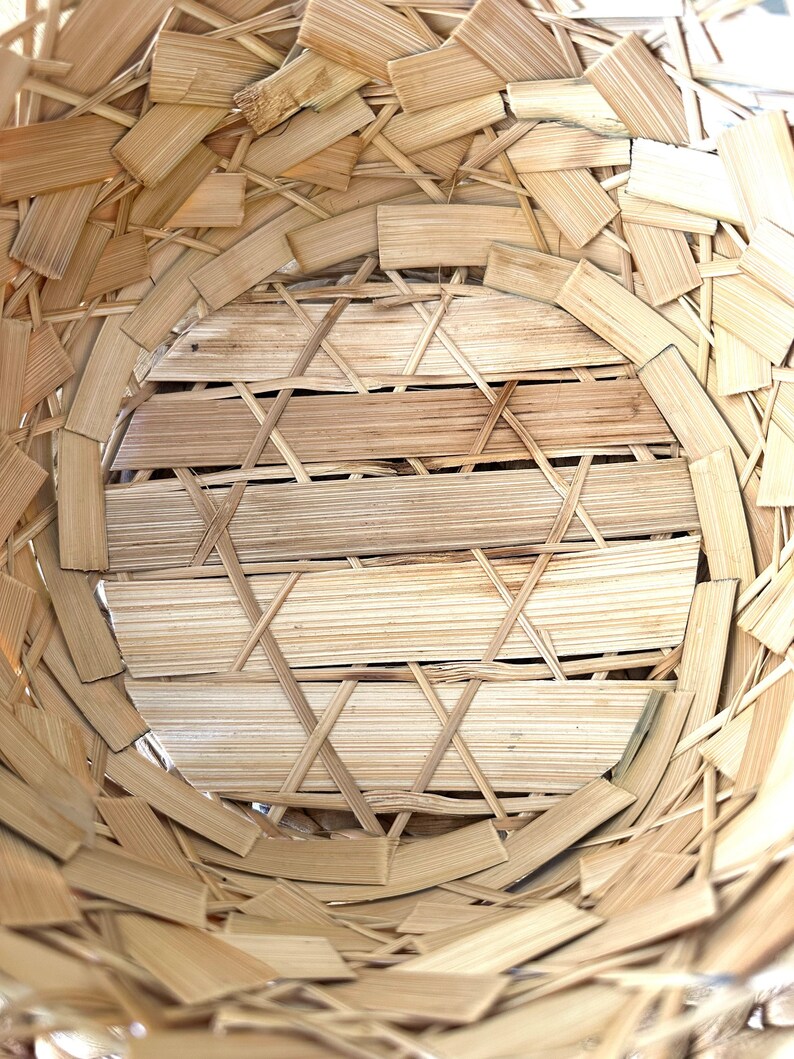 Decorative Basket Woven Basket Farmhouse Style Neutral Home Decor image 9