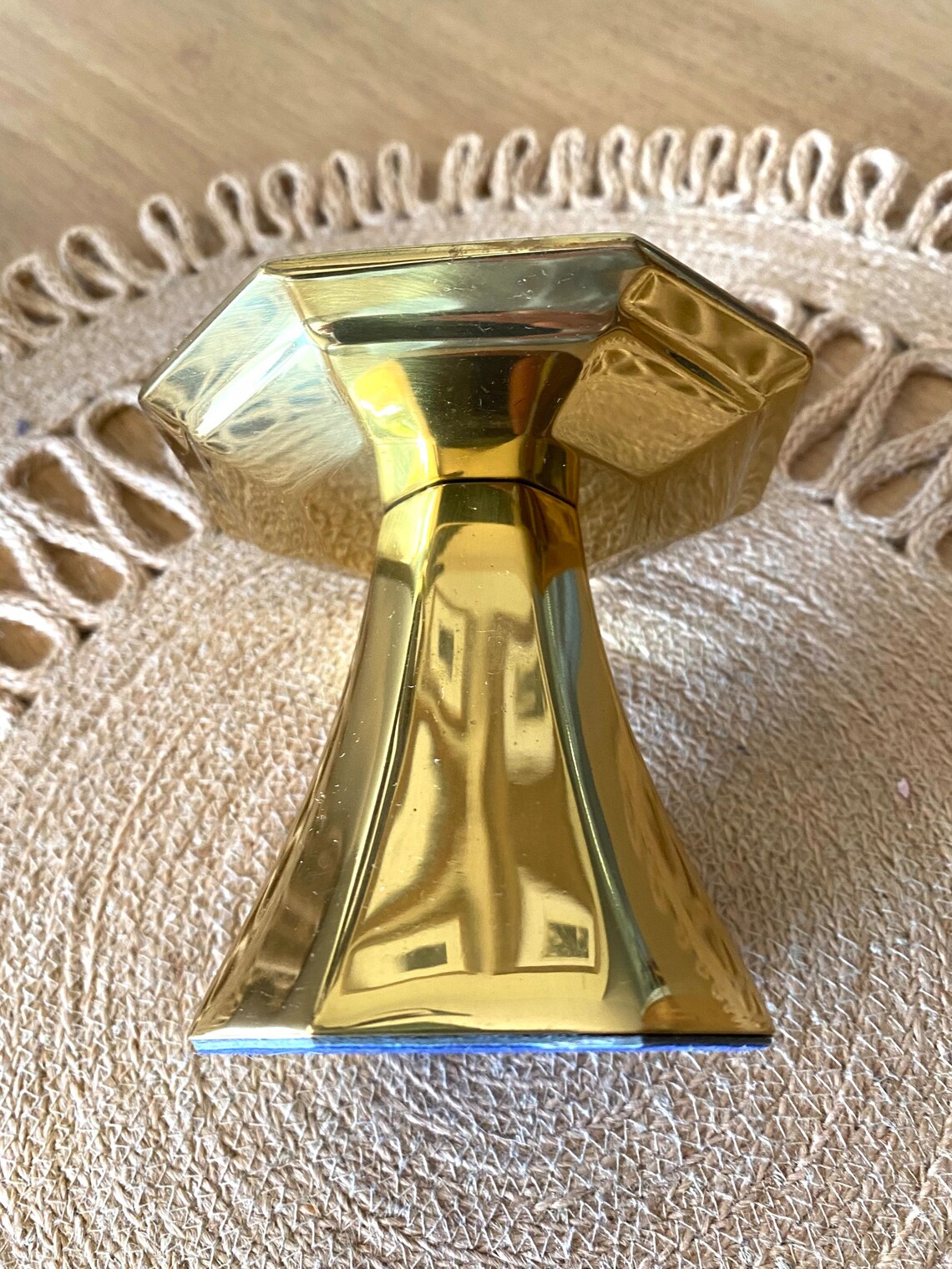 Gold Plant Stand / Gold Pedestal Stand / Metal Candle Holder Etsy