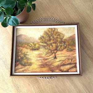 Desert Landscape Painting Boho Wall Art Southwestern Style Decor