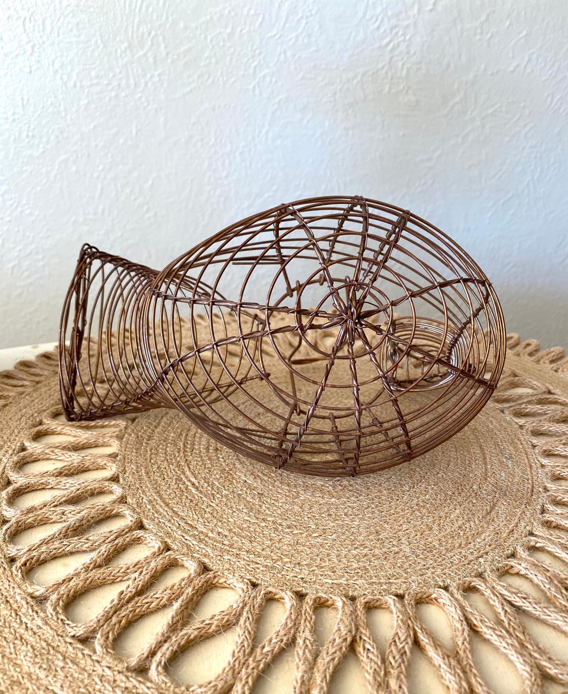 Wire Chicken Egg Basket / Copper Egg Basket / Metal Egg Basket Etsy