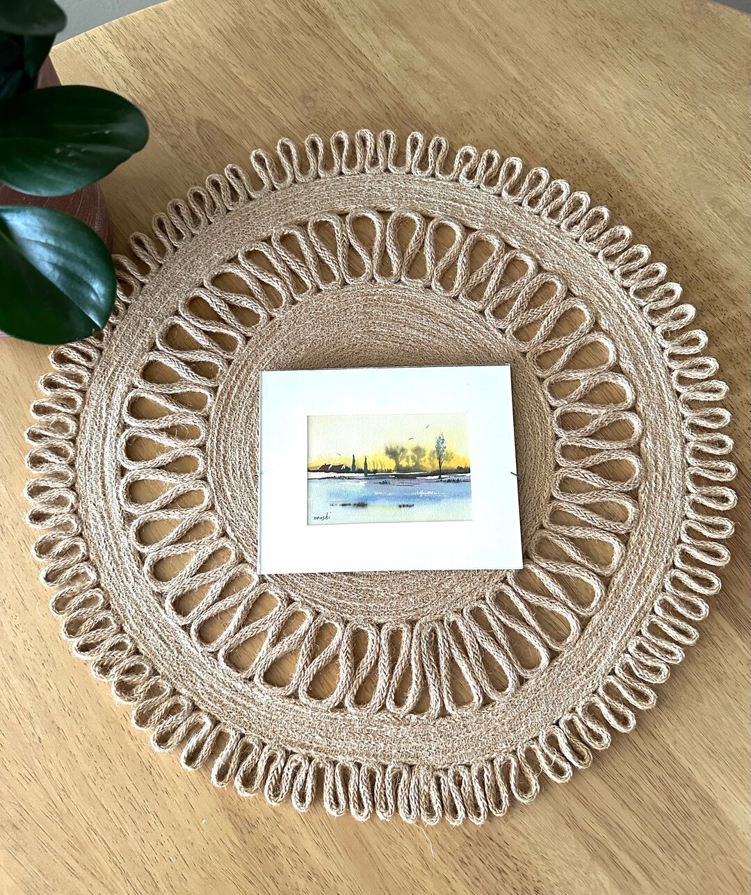 Miniature Landscape Painting Tiny Watercolor Landscape Art Small