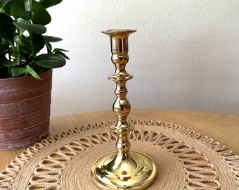 Brass Candlestick Holder Gold Candlestick Brass Candle Holder Spring Table Decor